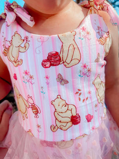 Classic pooh mesh romper