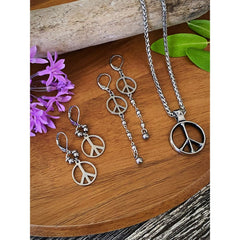 PEACE CHAIN EARRINGS