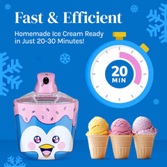 Ice Cream Maker Machine for Kids – 1.2 Quart Electric Ice Cream Makers