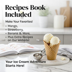 Ice Cream Maker Machine for Kids – 1.2 Quart Electric Ice Cream Makers