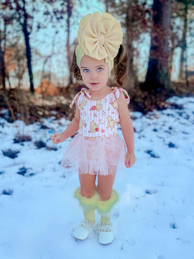 Classic pooh mesh romper