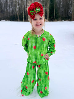 Green and red heart lounge set