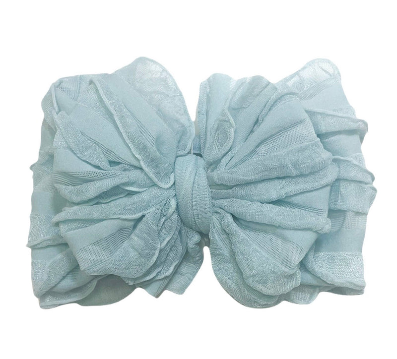 Baby blue Ruffled Headband