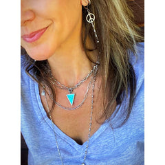 PEACE CHAIN EARRINGS